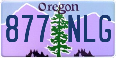 OR license plate 877NLG