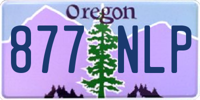 OR license plate 877NLP