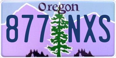 OR license plate 877NXS