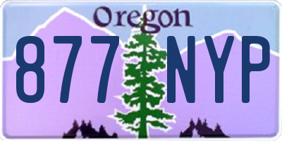 OR license plate 877NYP