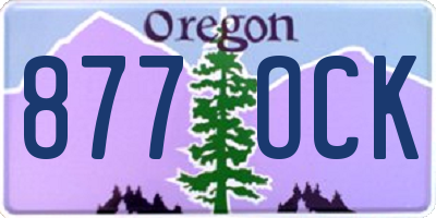 OR license plate 877OCK