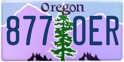 OR license plate 877OER