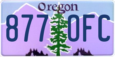 OR license plate 877OFC