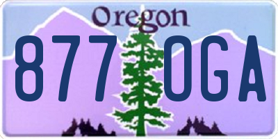 OR license plate 877OGA