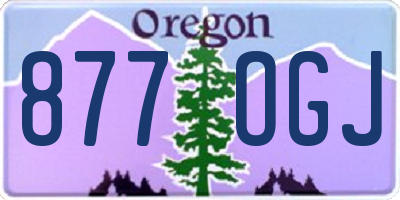 OR license plate 877OGJ