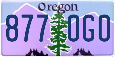 OR license plate 877OGO