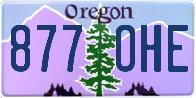OR license plate 877OHE