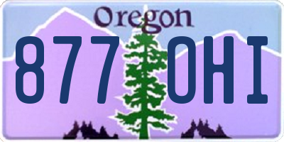 OR license plate 877OHI