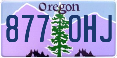 OR license plate 877OHJ