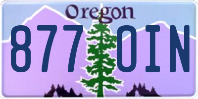OR license plate 877OIN