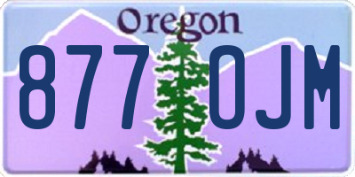 OR license plate 877OJM