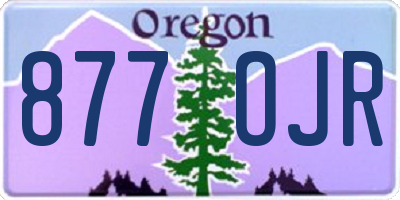 OR license plate 877OJR