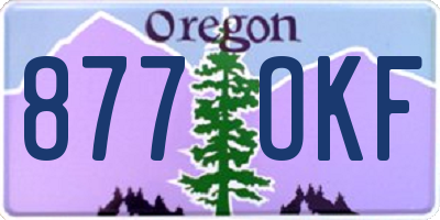 OR license plate 877OKF