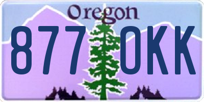 OR license plate 877OKK