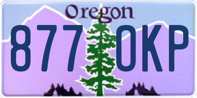 OR license plate 877OKP