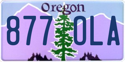 OR license plate 877OLA