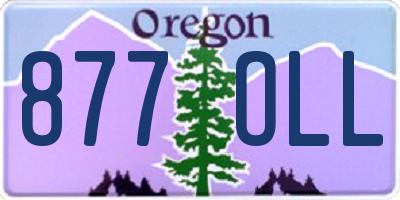 OR license plate 877OLL