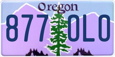 OR license plate 877OLO