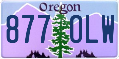 OR license plate 877OLW