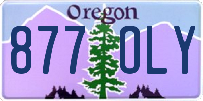 OR license plate 877OLY