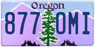 OR license plate 877OMI