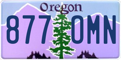 OR license plate 877OMN