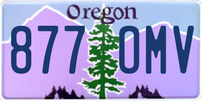 OR license plate 877OMV