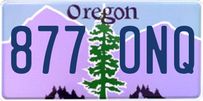 OR license plate 877ONQ