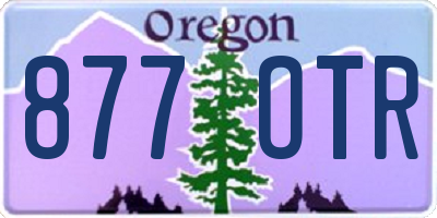 OR license plate 877OTR
