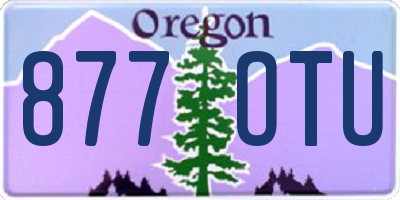 OR license plate 877OTU