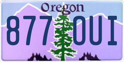 OR license plate 877OUI