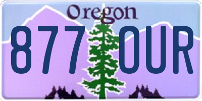 OR license plate 877OUR