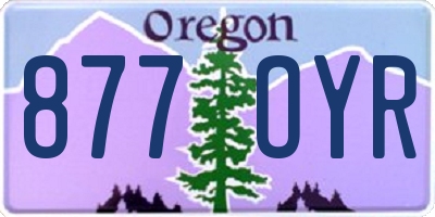 OR license plate 877OYR