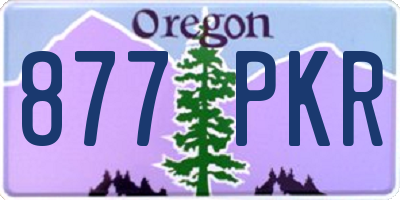 OR license plate 877PKR