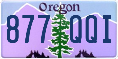 OR license plate 877QQI