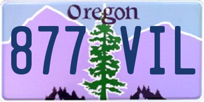 OR license plate 877VIL