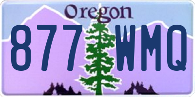 OR license plate 877WMQ