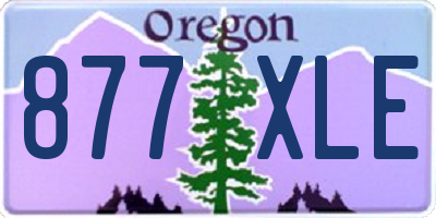 OR license plate 877XLE