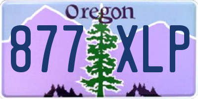 OR license plate 877XLP