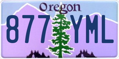 OR license plate 877YML