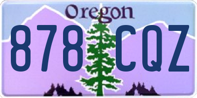 OR license plate 878CQZ