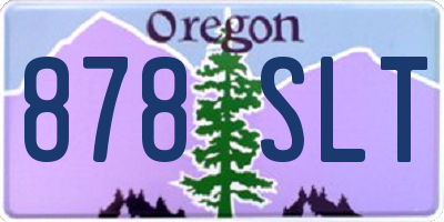 OR license plate 878SLT