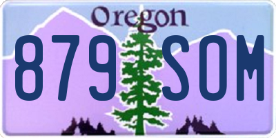 OR license plate 879SOM