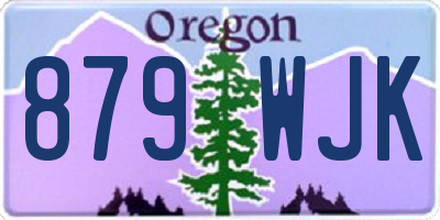 OR license plate 879WJK
