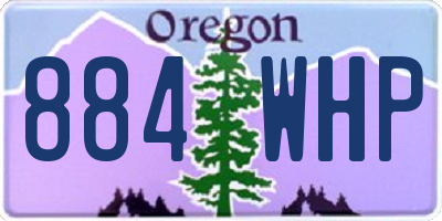 OR license plate 884WHP