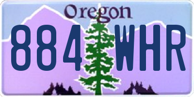 OR license plate 884WHR