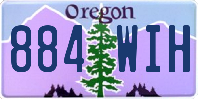 OR license plate 884WIH