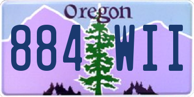 OR license plate 884WII