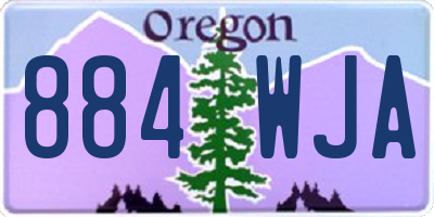 OR license plate 884WJA