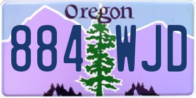 OR license plate 884WJD